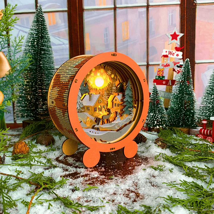 ciepłe święta lampka nocna 3d puzzle ciepłe święta lampka nocna 3d puzzle