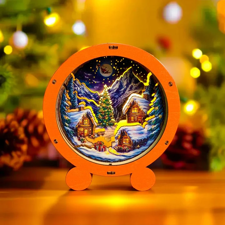 Świąteczna wioska lampka nocna 3d puzzle