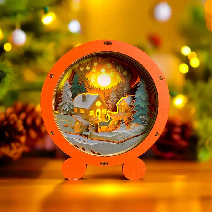ciepłe święta lampka nocna 3d puzzle ciepłe święta lampka nocna 3d puzzle