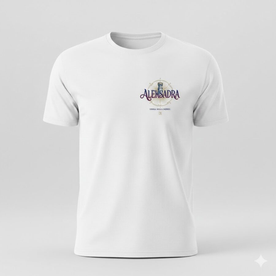 królewska kolekcja: personalizowana koszulka "aleksandra"