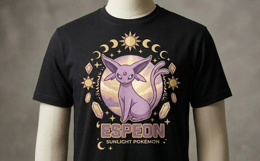 kolekcja eeve espeon koszulka serce