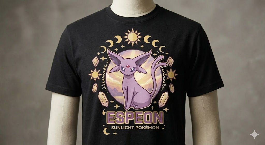 kolekcja eeve espeon koszulka serce kolekcja eeve espeon koszulka serce